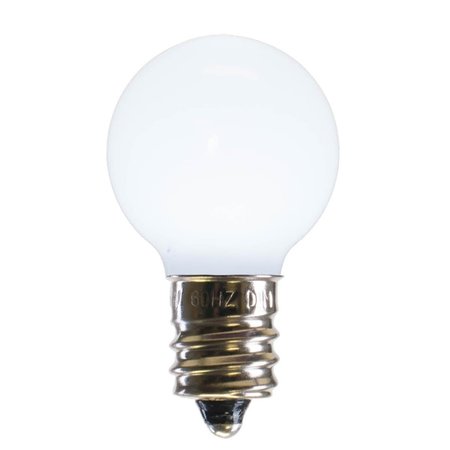 VICKERMAN G30 Cool White Ceramic LED Bulb with E12 Nickel Base 25 per Bag XLEDCG35-25